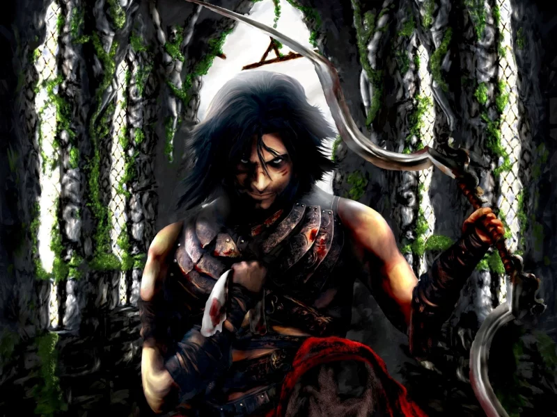 игра, замок, fanart, принц персии, оружие, prince of persia, арки, окна, game wallpapers, фанарт, warrior within, обои
