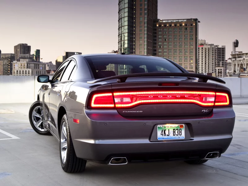 charger, r t, muscle car, р т, дом, вид сзади, мускул кар, парковка, чарджер, додж, dodge
