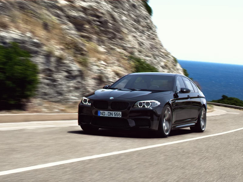 рендер, m5, дорога, bmw