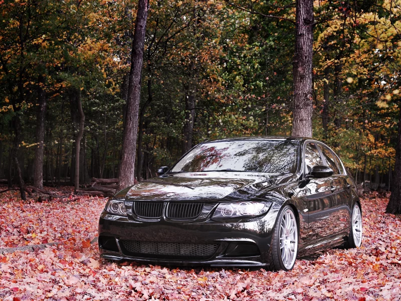 осень, тюнинг, bmw, 335i