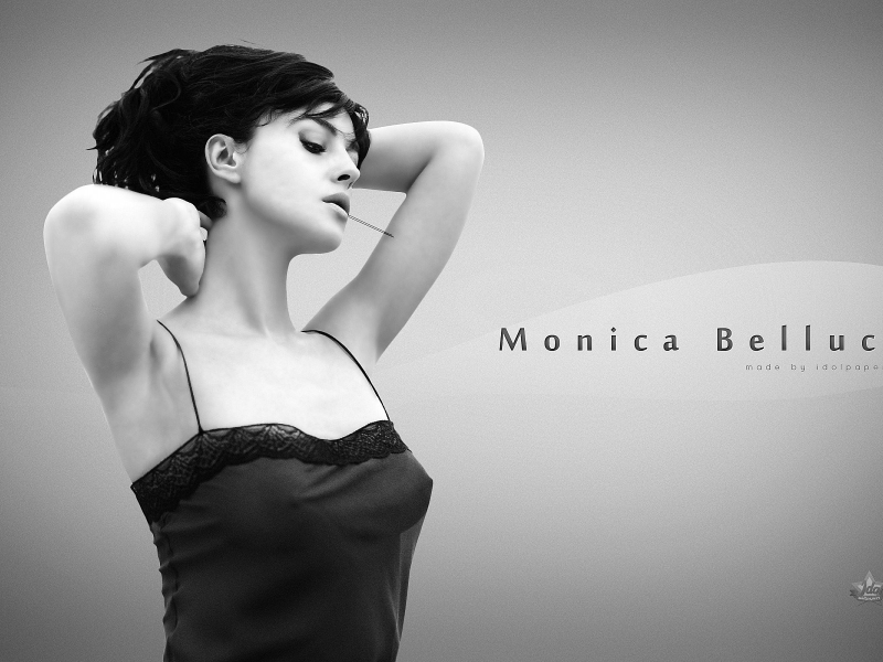 моника беллучи, чёрно-белое, актриса, monica bellucci