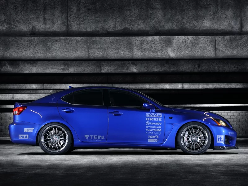 тюнинг, парковка, lexus, лексус, is-f, синий