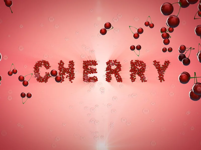 cherry, вишня, много