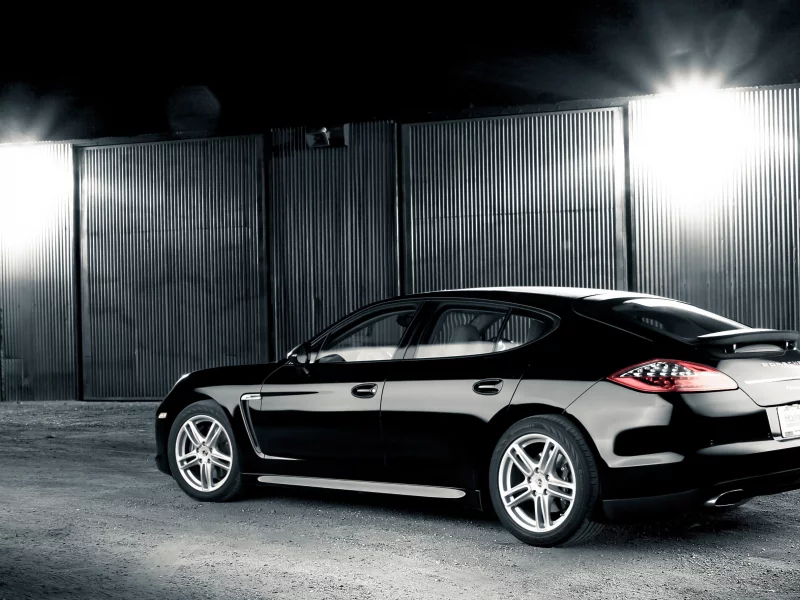panamera, чёрный, porsche