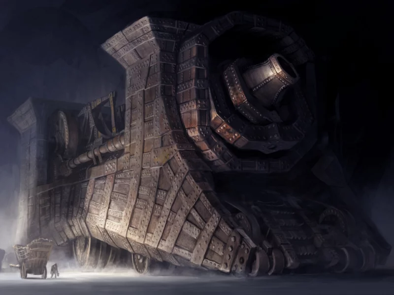тележка, guild wars 2, поезд, человек, машина, подземелье