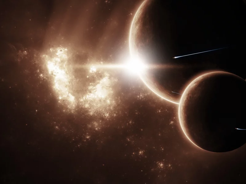 nebula, планеты, звезды, spaceships, туманность