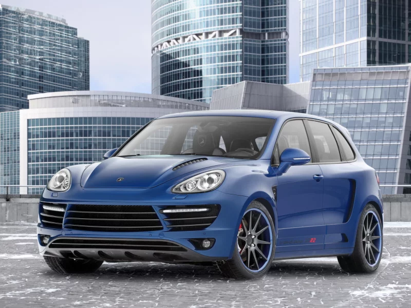 порше, кайен, tuning, небоскрёбы, gtr, topcar, тюнинг, синий, cayenne, vantage, porsche, каменные джунгли