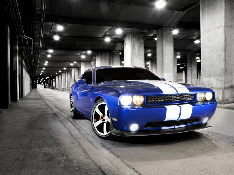 dodge, додж, widescreen, challenger srt8, машины, авто обои