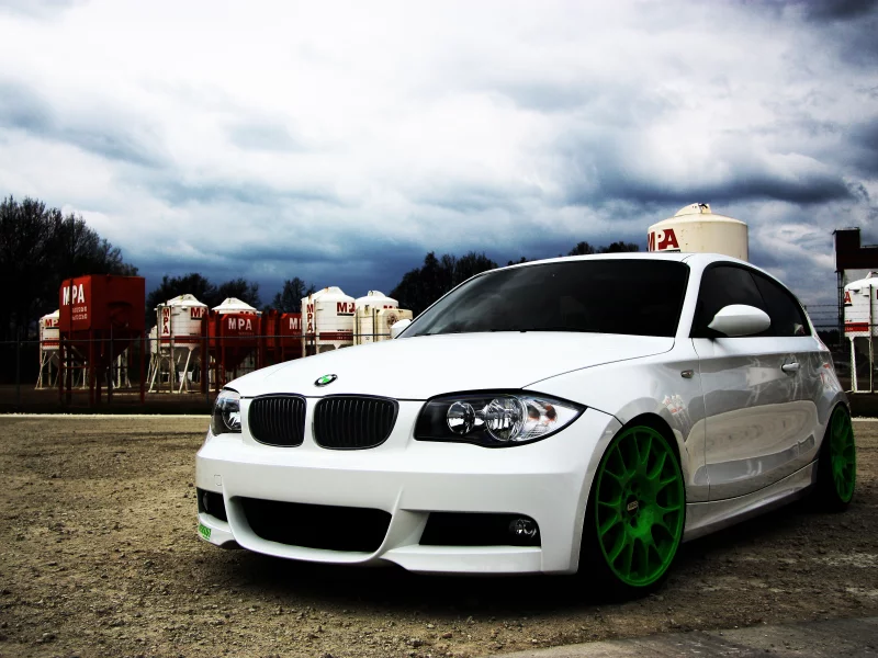 вид с переди, колесо, city, wallpapers auto, диск, white, auto, cars, bbs, бмв, bmw 1 serie