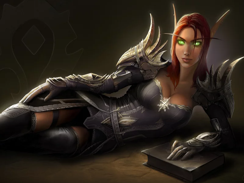 доспехи, эльф, глаза, blood elf, книга