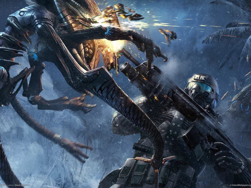 нанокостюм, оружие, инопланетянин, crysis