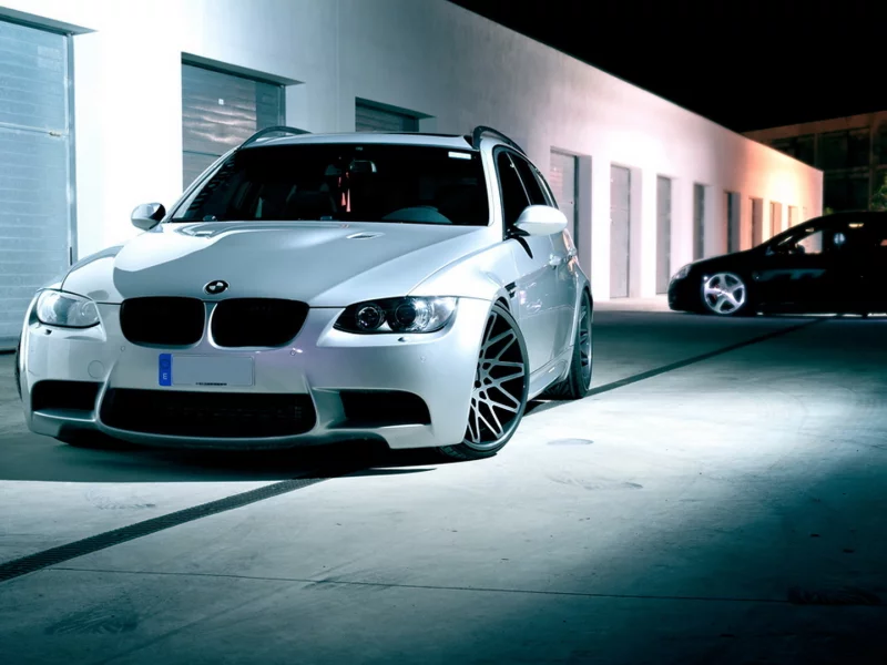 ночь, autowalls, универсал, 3 series, бмв, гаражи, bmw, тюнинг