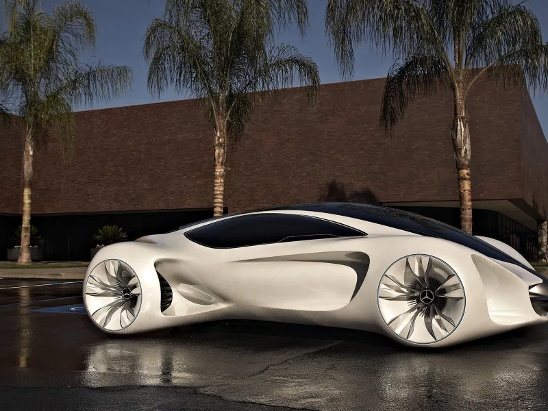 машина, цвет белый, авто, улица, concept car, стоянка, mercedes, концепция 24 серия