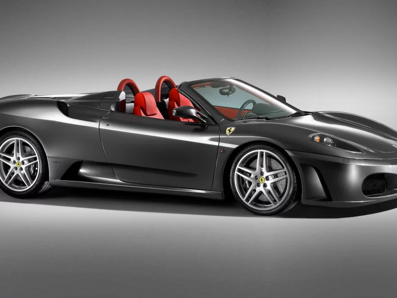 серого цвета, машына, ferrari