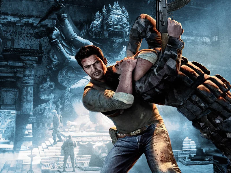 drake, uncharted, солдат, захват, ps3