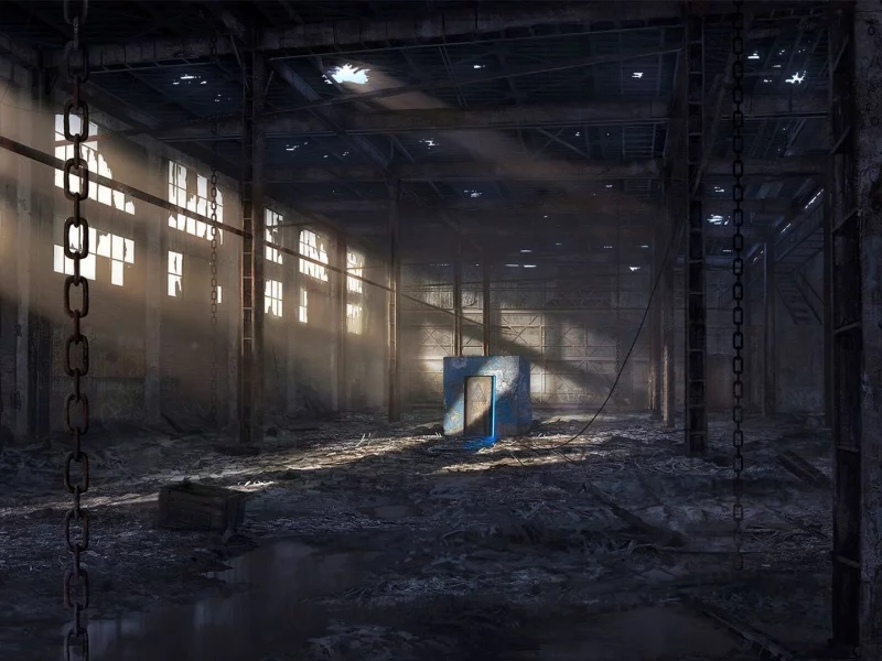 заброшеное здание, дверь, game, the secret world, игра