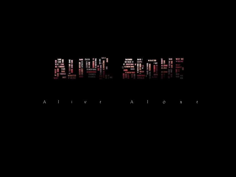 alive alone, надпись, минимализм, фон