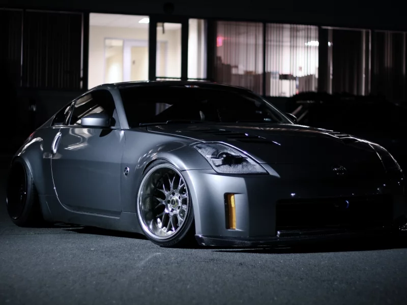 темная, четкая, дорога, 350z, nissan, evil&sexy 350z