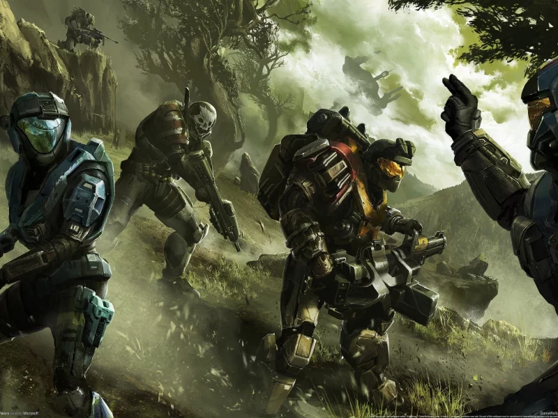 жест, солдаты, halo, spartan, рич, хало, оружие, reach, команда, спартанцы, коммандир