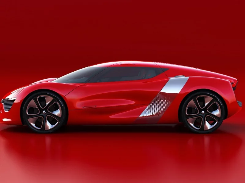 renault dezir, авто, машина, красный