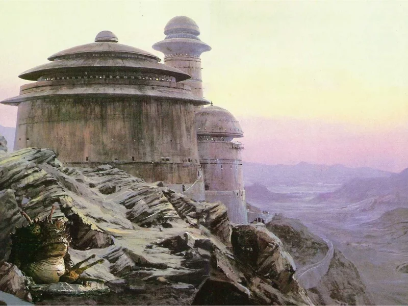 татуин, star wars, крепость, джаба, пустыня, горы