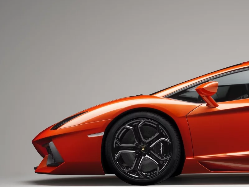колесо, ламборджини, машина, автомобиль, оранжевый, цвет, lamborghini, car