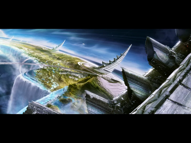 водопады, рога, планета, atmosphere emitters