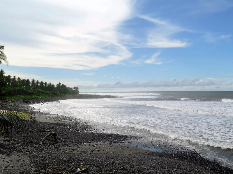 горизонт, punta roca, берег, небо, волны, галька, пляж, остров