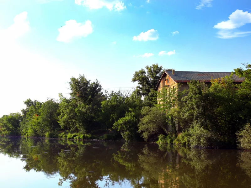 дом, река, the river, вода