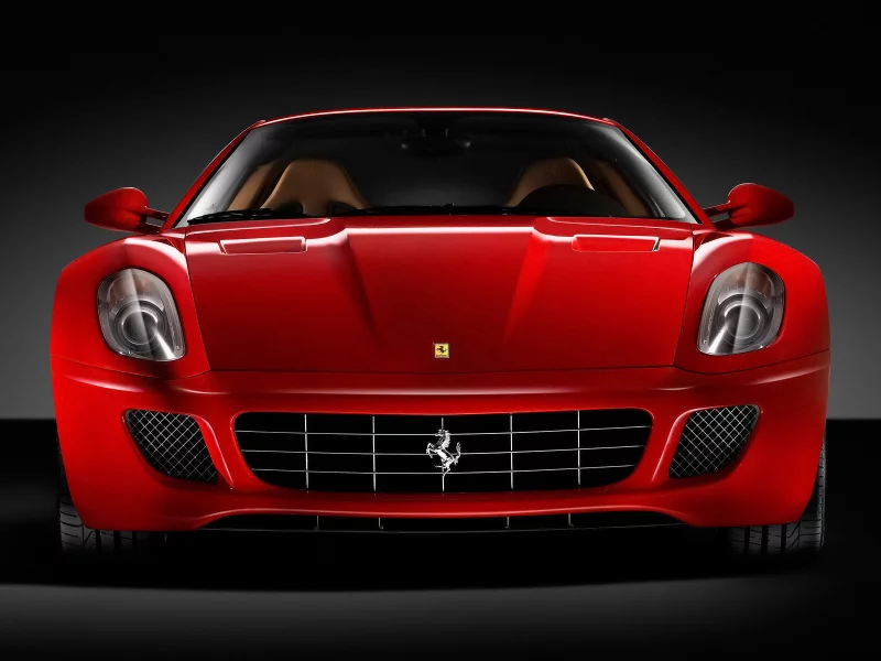 ferrari, черный фон, красный