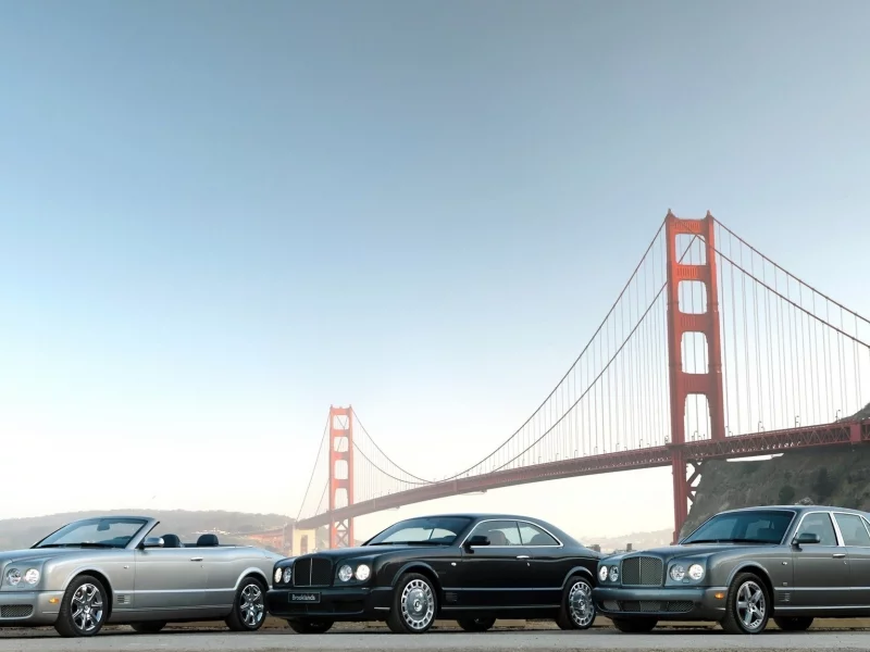 azure, небо, мост, brooklands, mixed, bentley, arnage, золотые ворота