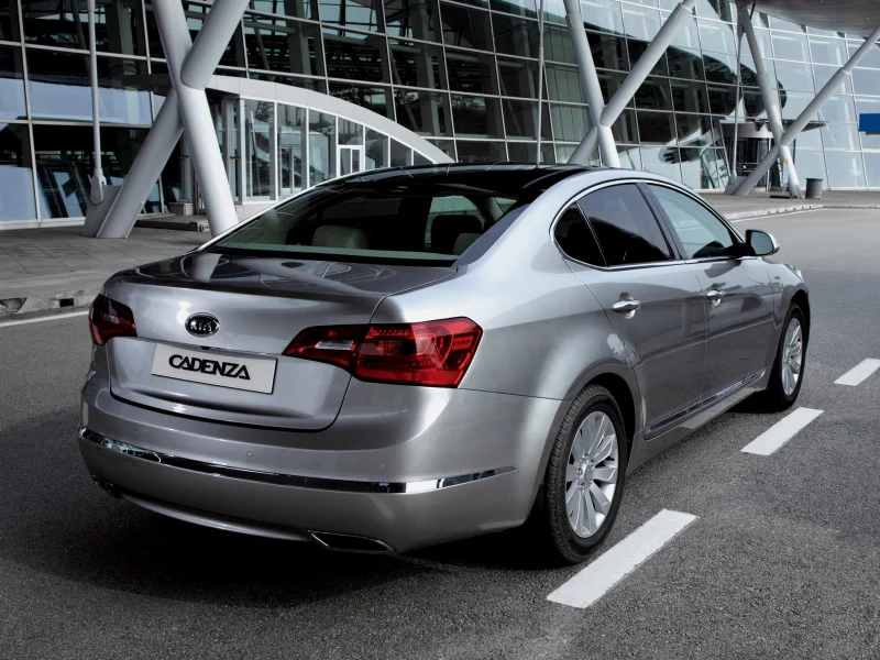 cadenza, kia, задняя часть, silvery, каденза, киа, серебристая