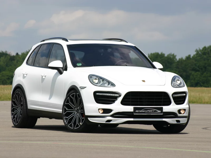 car, деревья, speedart, sky, 3072x2048, trees, porsche cayenne, машина, небо, tuning