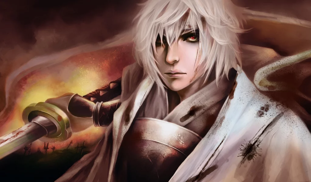 катана, меч, gintama, парень, sakata gintoki