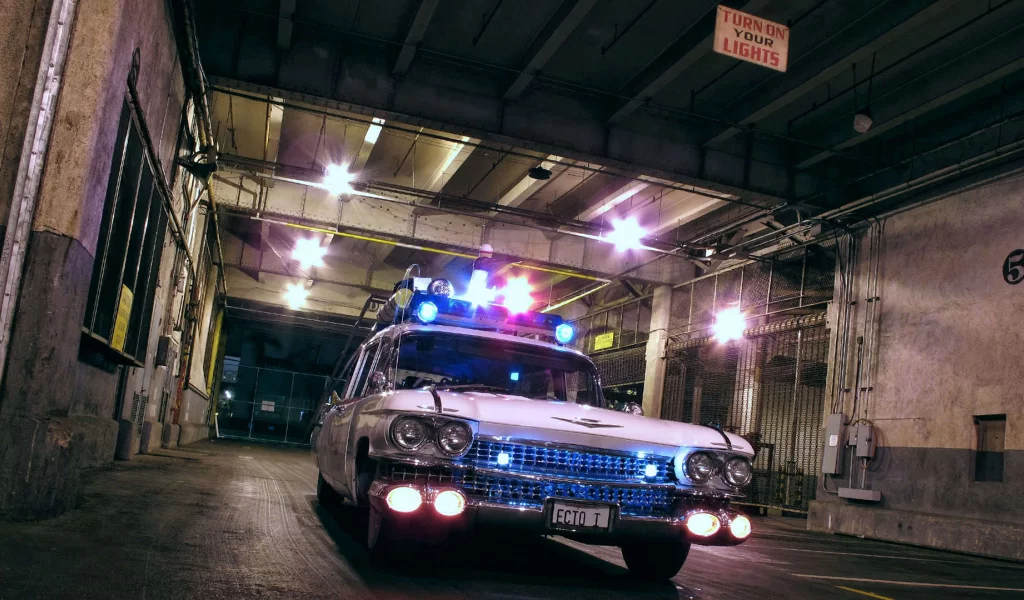 ghostbusters, фильмы, ecto-1, cadillac miller meteor, охотники за привидениями