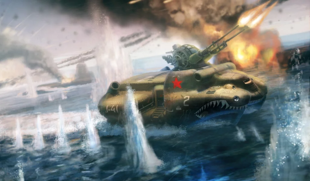 red alert 3, плеск, дым, пальба, пво