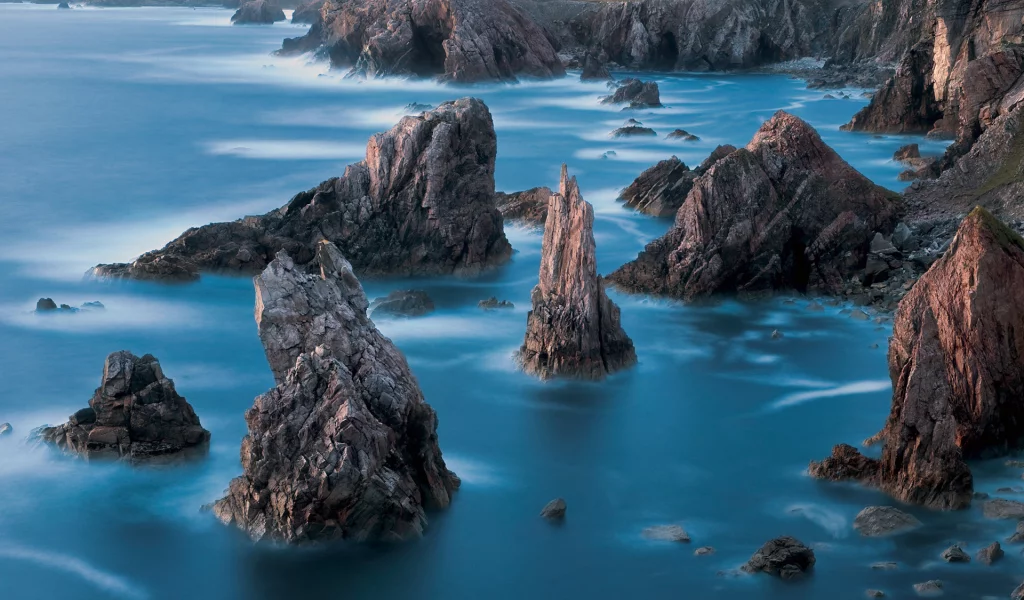 шотландия, берег, isle of lewis, скалы, море, камни