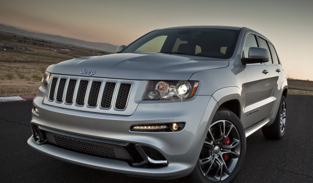 джип, grand cherokee, srt8, передняя часть, серебристый, гранд чероке, jeep