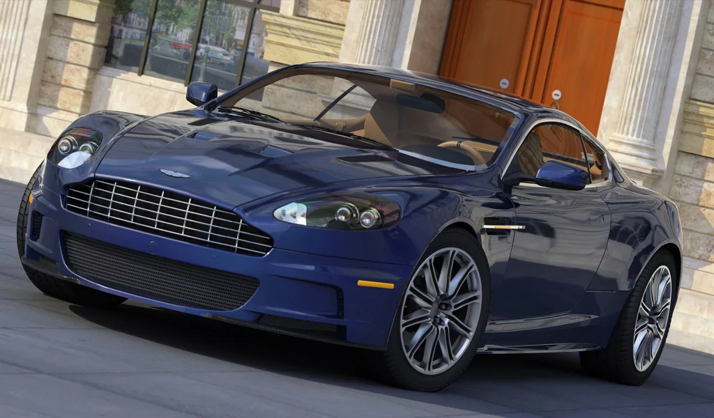 синий, dbs, aston martin