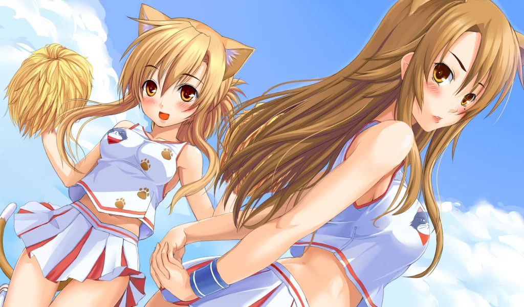 nyan koi!, уши, mizuno kaede, неко, группа поддержки, девушки