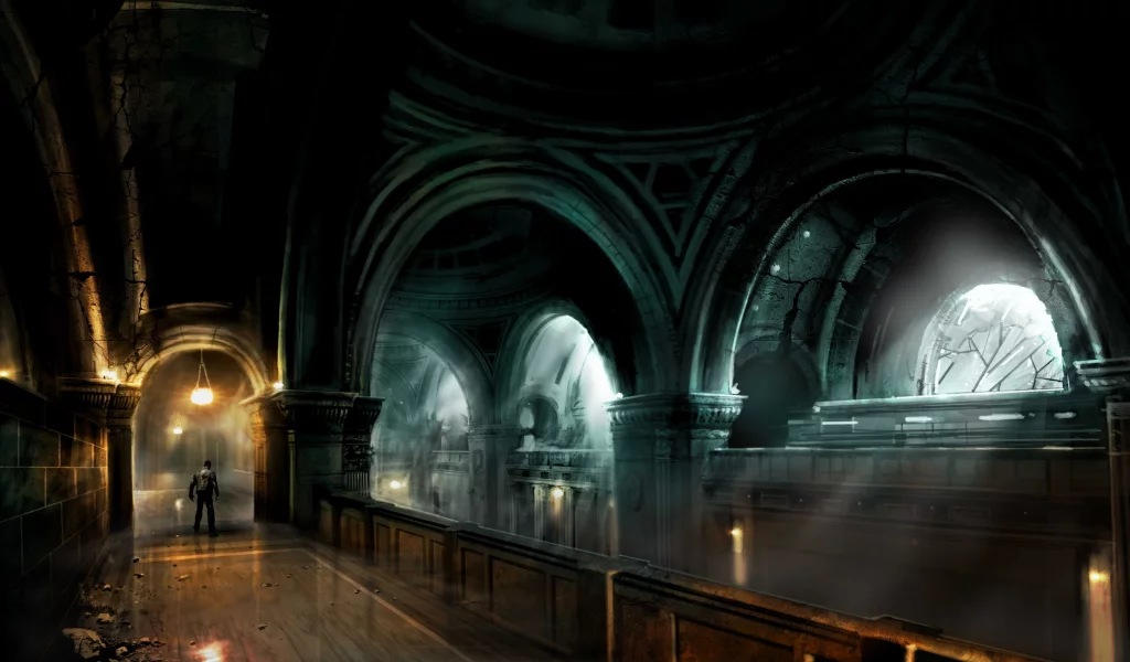 pс, alone in the dark, artwork