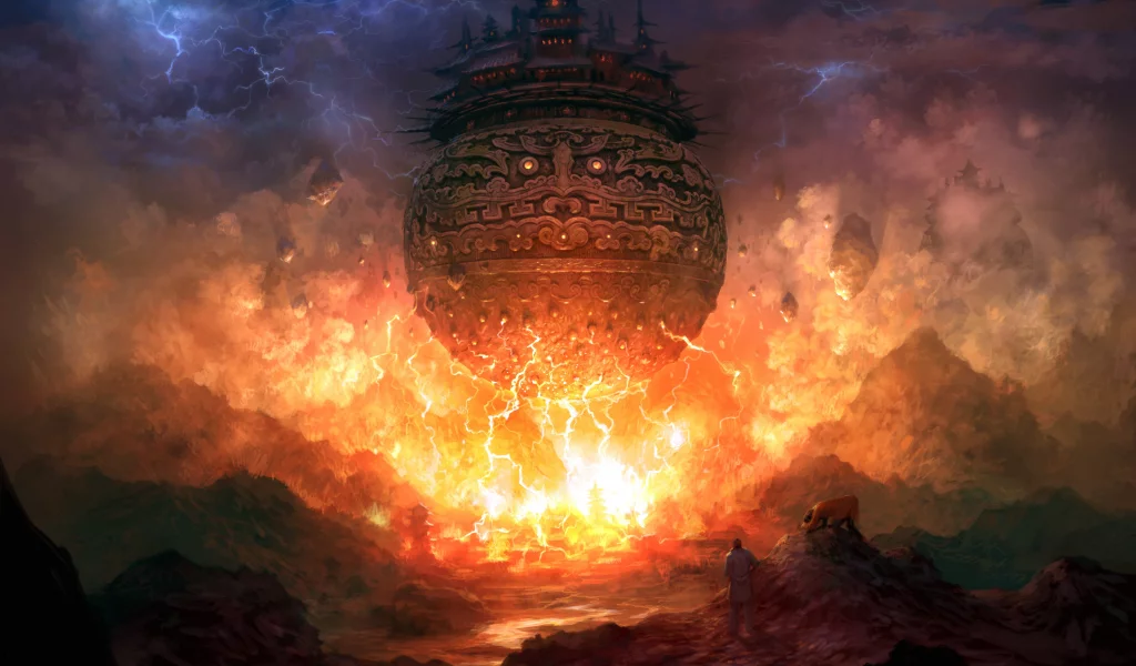 шар, fire, город, blade & soul