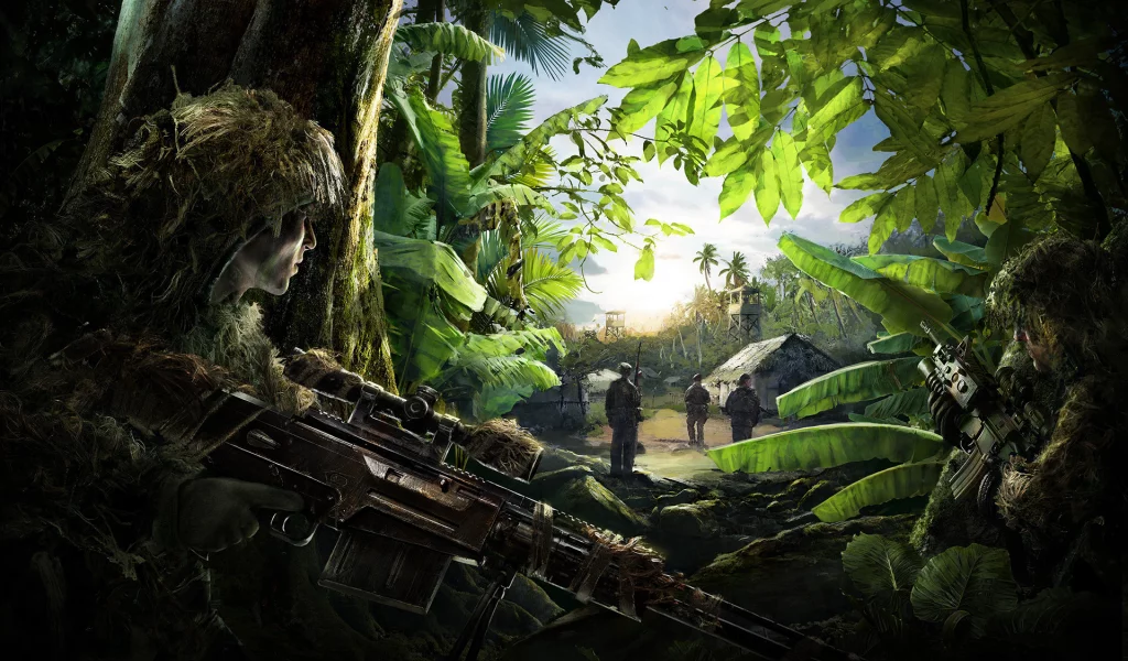sniper ghost warrior, снайпер, засада, оружие