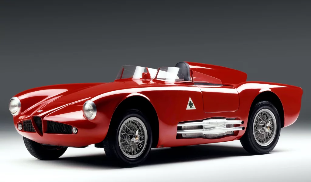 red, 1955, alfa romeo, краснаяб спортб ретро, retro, sport