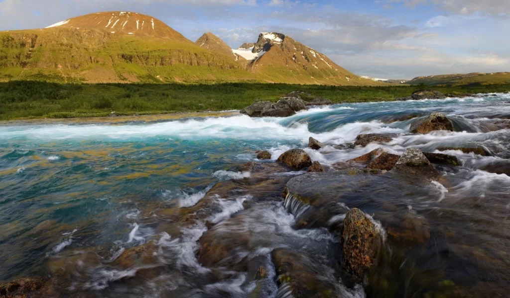 вода, река, горы