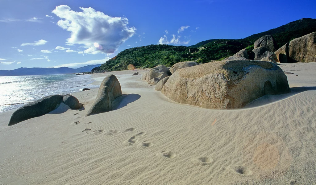 in sanya, beach at yalong bay, china