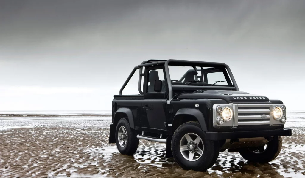 90, defender, land rover, автомобиль, песок, внедорожник