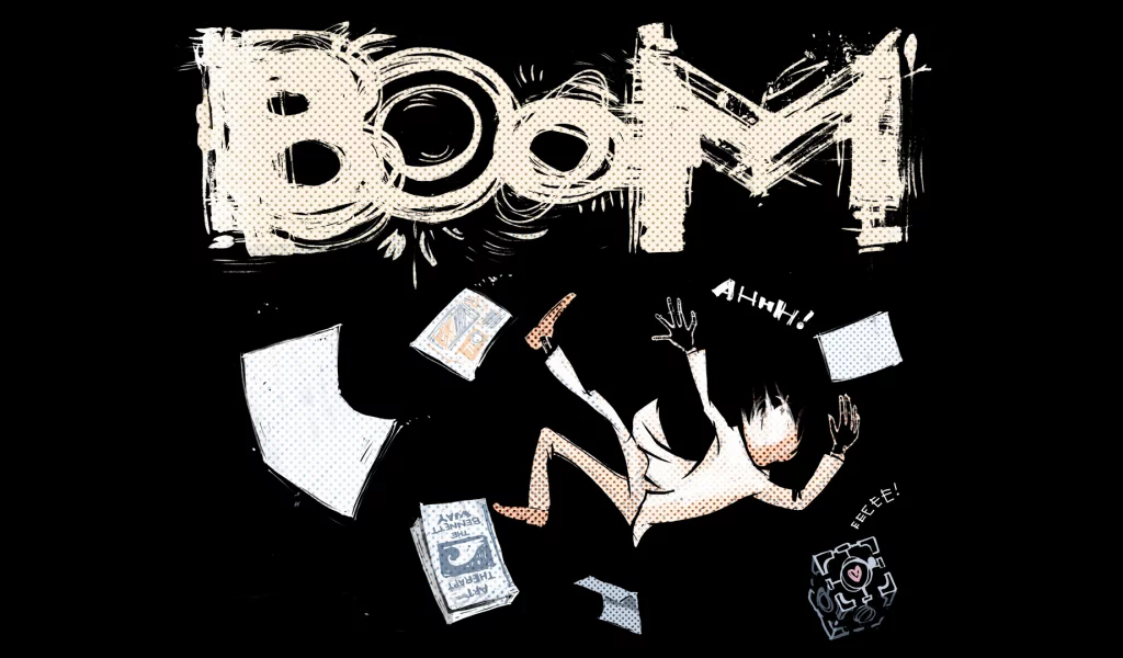 portal, куб, boom, портал