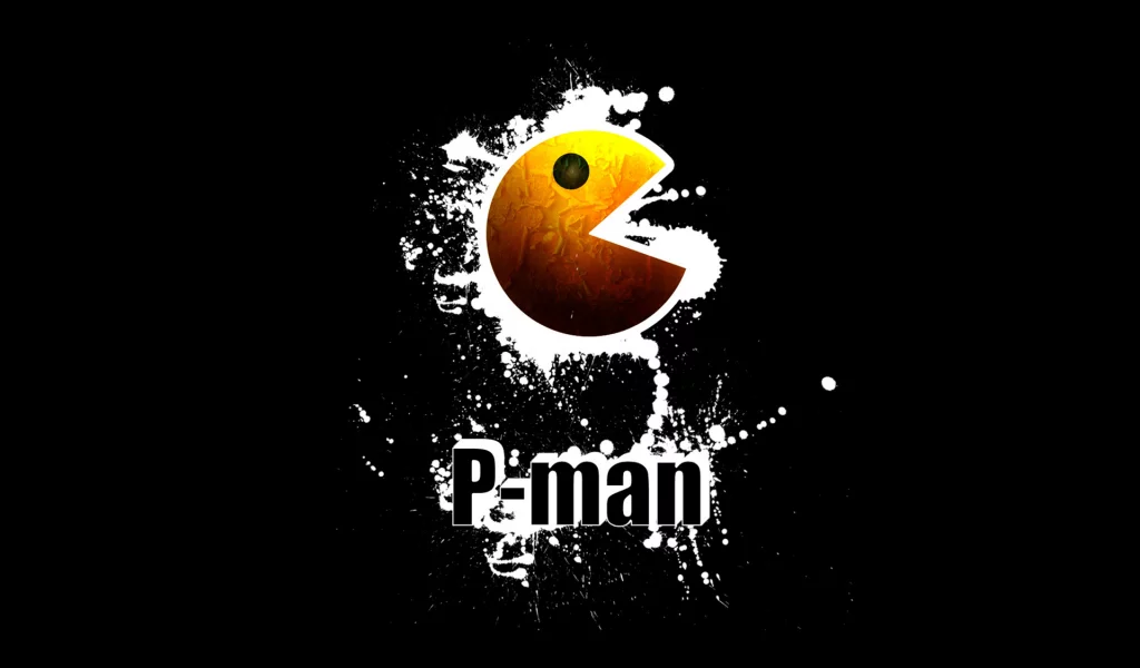p-man, pacman, брызги