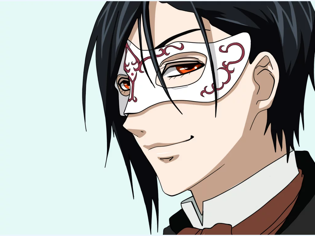 маска, black butler, kuroshitsuji, mask, себастьян, темный дворецкий, sebastian